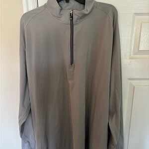 Cutter & Buck Light Gray Quarter-Zip Jacket